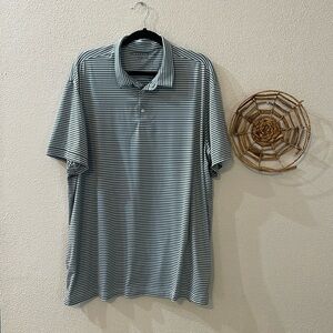 Mizzen + Main Striped Golf Polo Size XXL